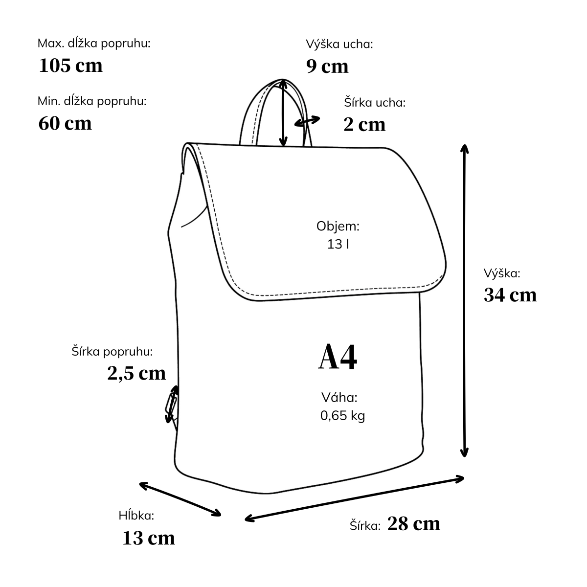 Kožený mestský batoh s chlopňou Noelia Bolger materiál kože zapínanie na zips farba béžová veľkosť stredná NB 2401 BE Rozmery