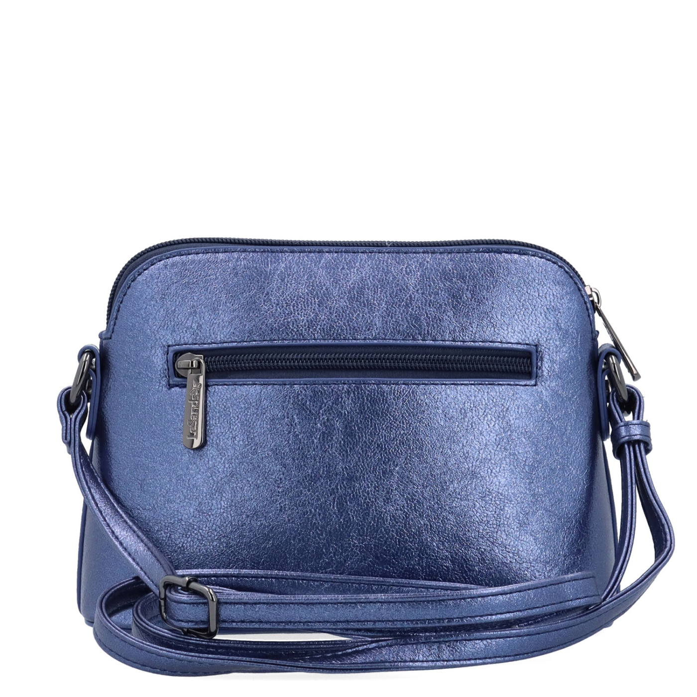 Malá crossbody kabelka s minimalistickým dizajnom Le Sands materiál syntetická koža zapínanie na zips farba modrá veľkosť malá 4611 TM Zozadu