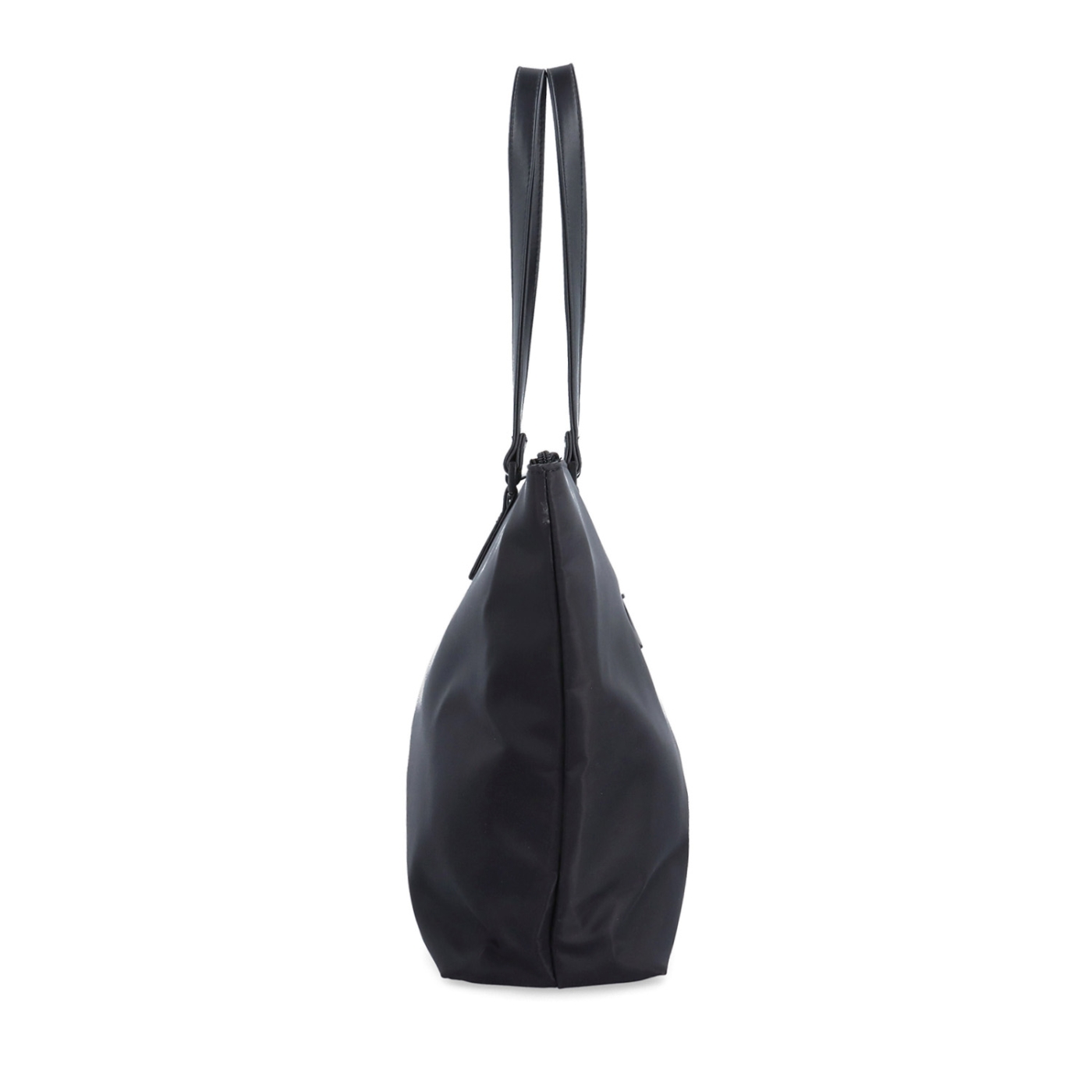Dizajnová biznis taška cez rameno Carmelo materiál nylon zapínanie na zips farba čierna veľkosť veľká 6610 C Z boku