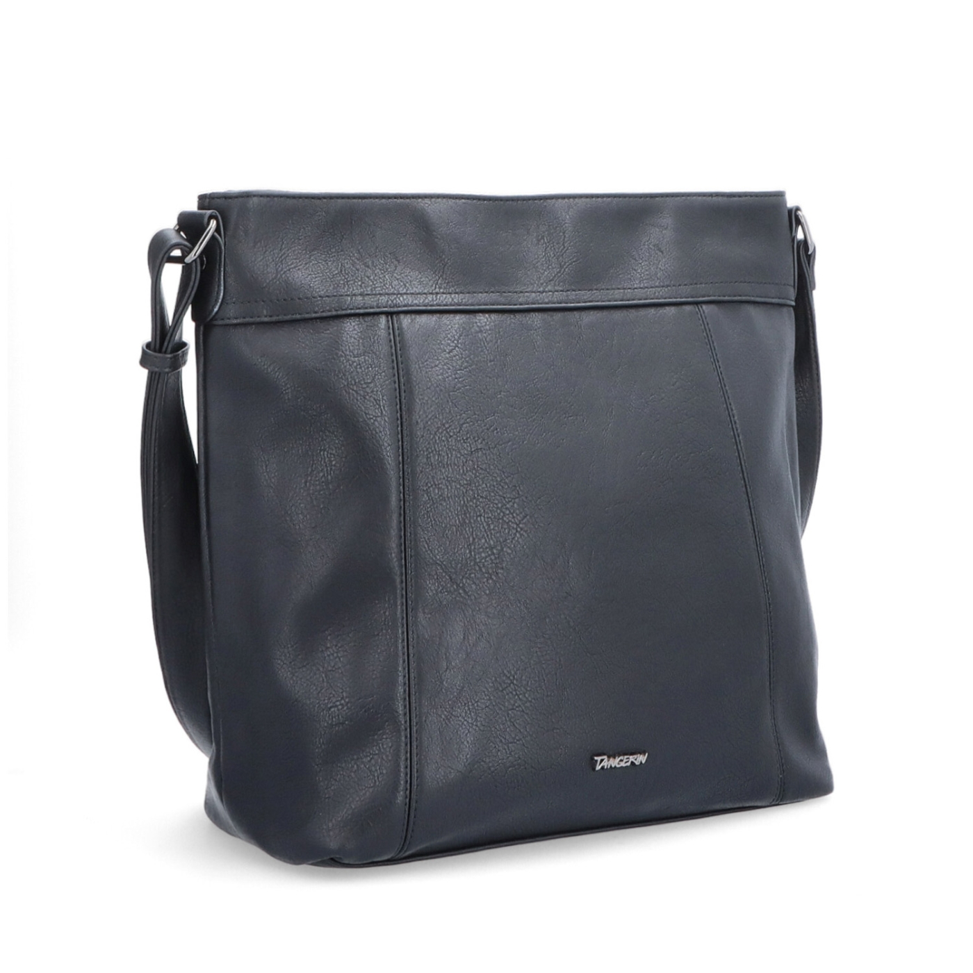 Veľká crossbody kabelka na formát A4 Tangerin materiál syntetická koža zapínanie na zips farba čierna veľkosť veľká 8037 C