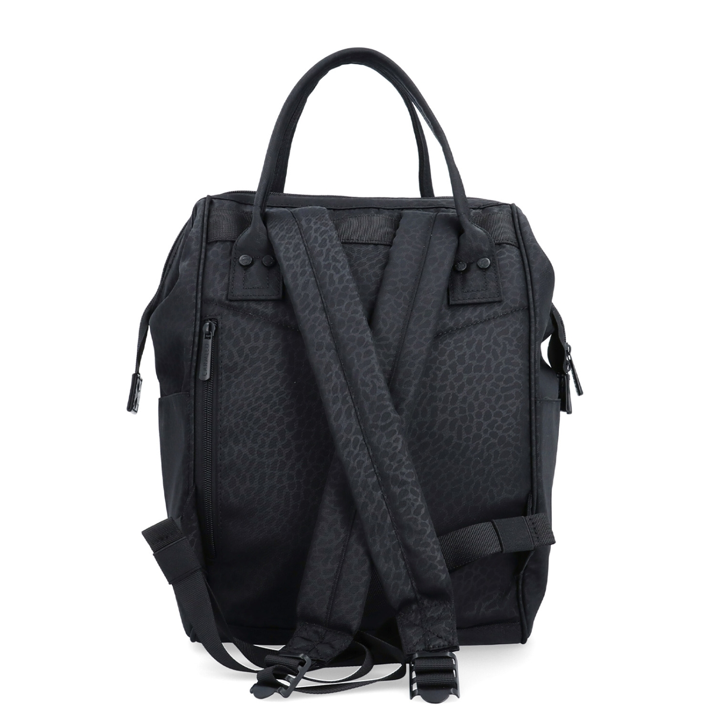 Veľký praktický batoh Carmelo Carmelo materiál nylon zapínanie na zips farba čierna veľkosť veľká 4319 C LE Zozadu