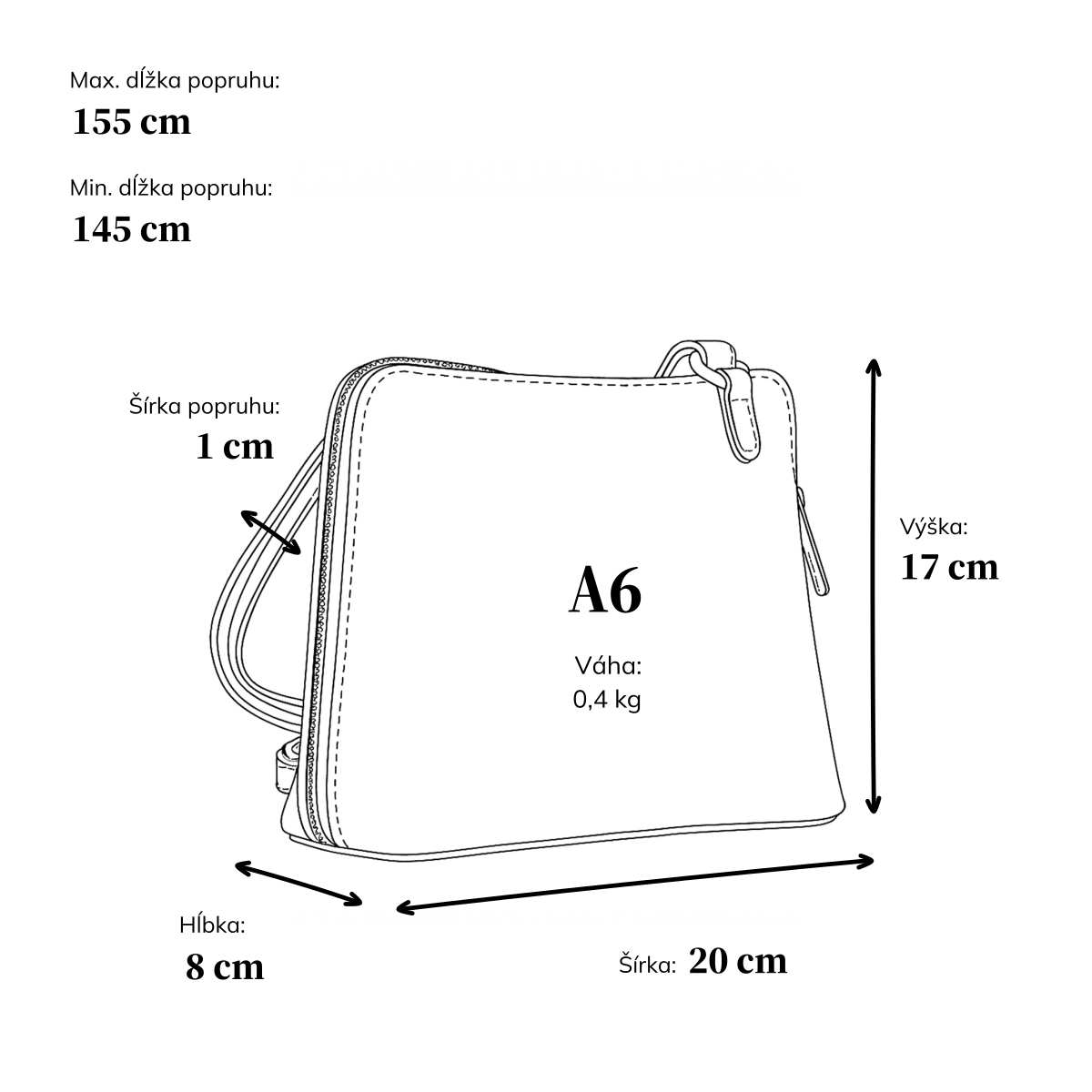 Kožená crossbody kabelka s premysleným členením Noelia Bolger materiál kože zapínanie na zips farba červená veľkosť malá NB 0115 TCV Rozmery
