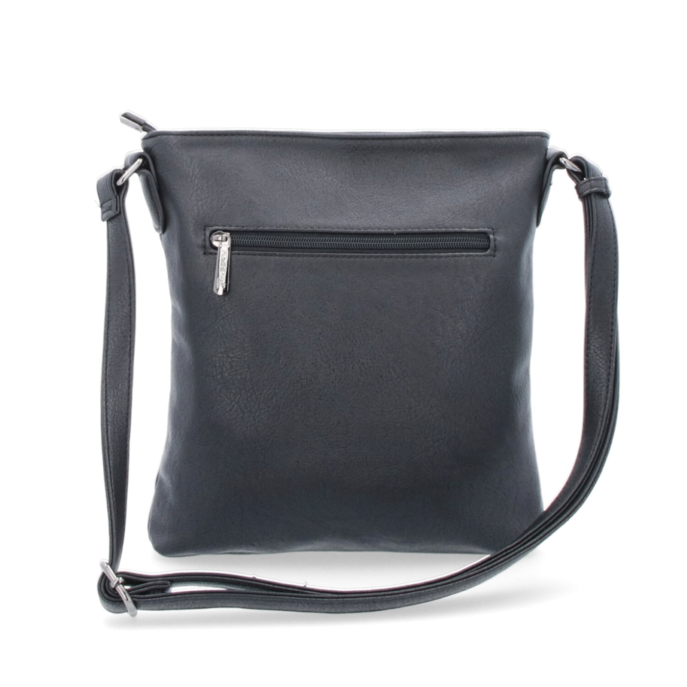 Malá športová crossbody kabelka Tangerin materiál syntetická koža zapínanie na zips farba čierna veľkosť malá 8011 C Zozadu