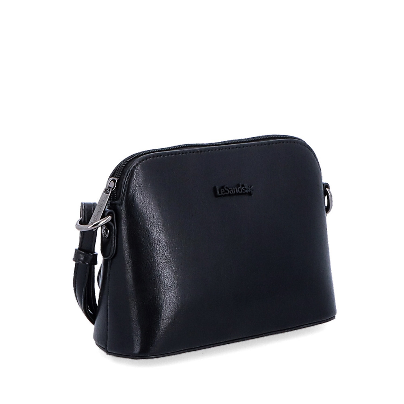 Minimalistická crossbody kabelka Le Sands materiál syntetická koža zapínanie na zips farba čierna veľkosť malá 7710 C