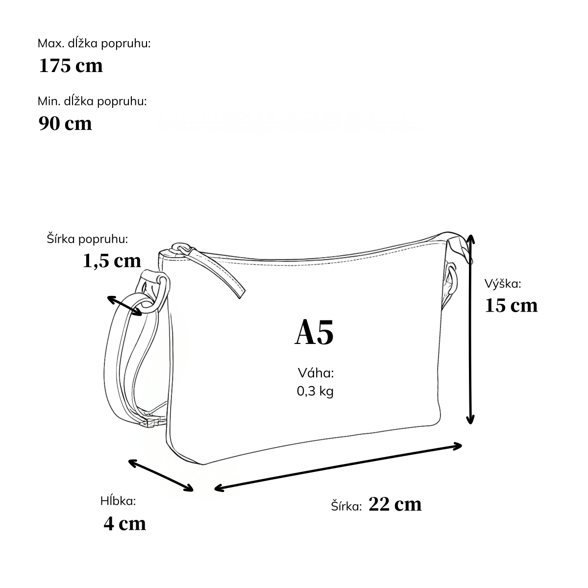 Kožená crossbody s čistými líniami Noelia Bolger materiál kože zapínanie na zips farba tyrkysová veľkosť malá NB 2414 TYR Rozmery