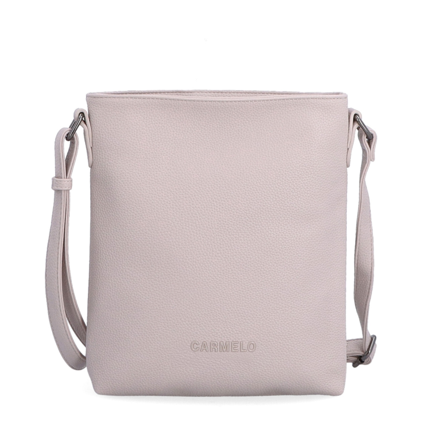 Crossbody kabelka so zipsom Carmelo materiál syntetická koža zapínanie na zips farba ružová veľkosť malá 4324 LI Spredu