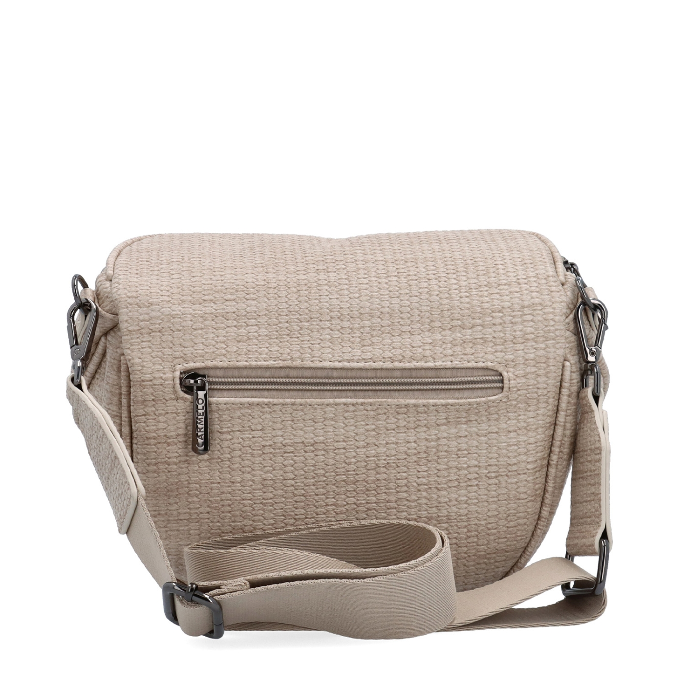 Mestská ľadvinka na pohodlné nosenie crossbody Carmelo materiál syntetická koža zapínanie na zips farba béžová veľkosť malá 4399 BE Zozadu