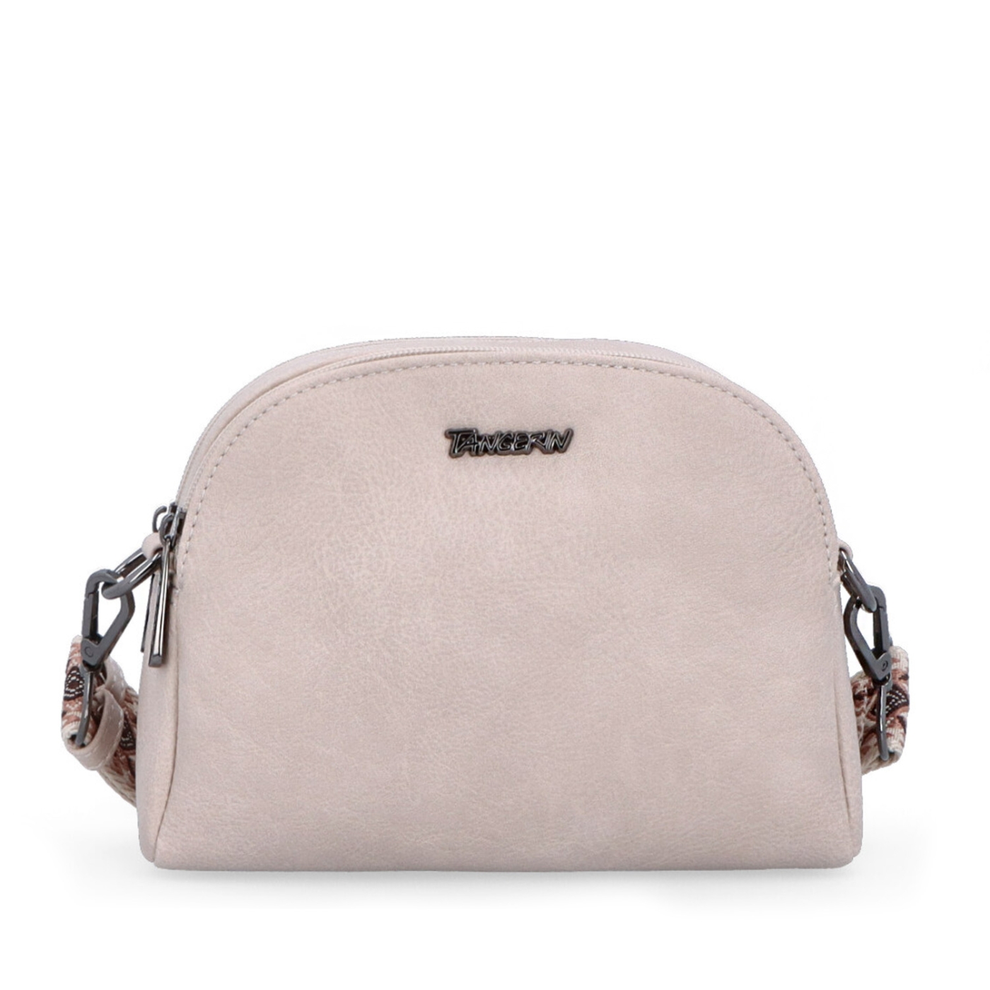 Malá crossbody kabelka s výrazným popruhom Tangerin materiál syntetická koža zapínanie na zips farba ružová veľkosť malá 8044 LI Spredu