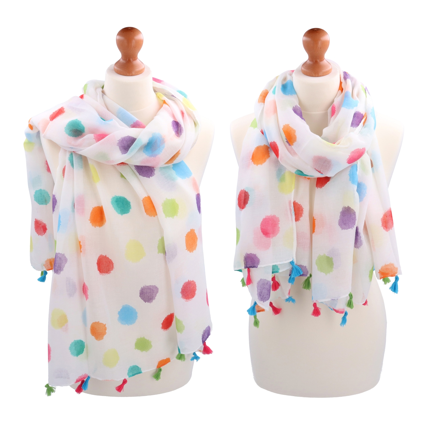 Ľahká šatka s originálnym vzorom Noelia Bolger materiál Viskóza a bavlna farba multicolor KL506 - 09