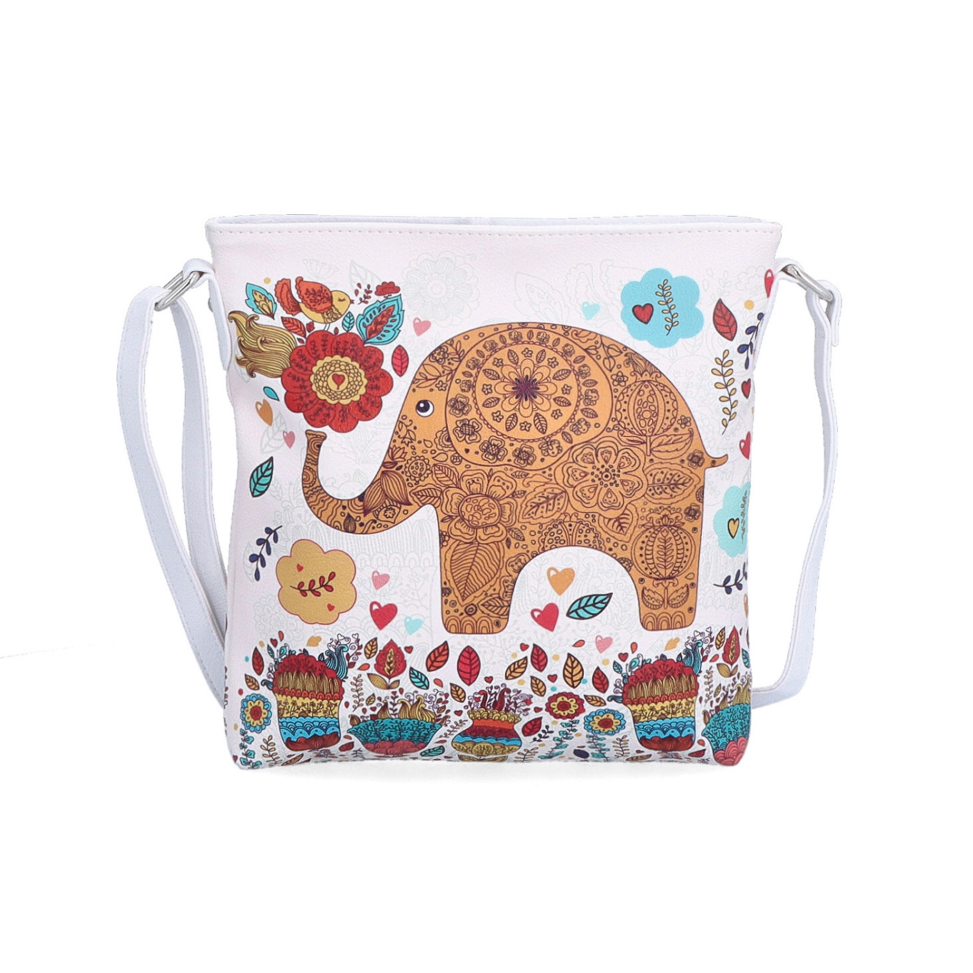 Malá crossbody s potlačou Indee materiál syntetická koža farba multicolor veľkosť malá 9300 41 B
