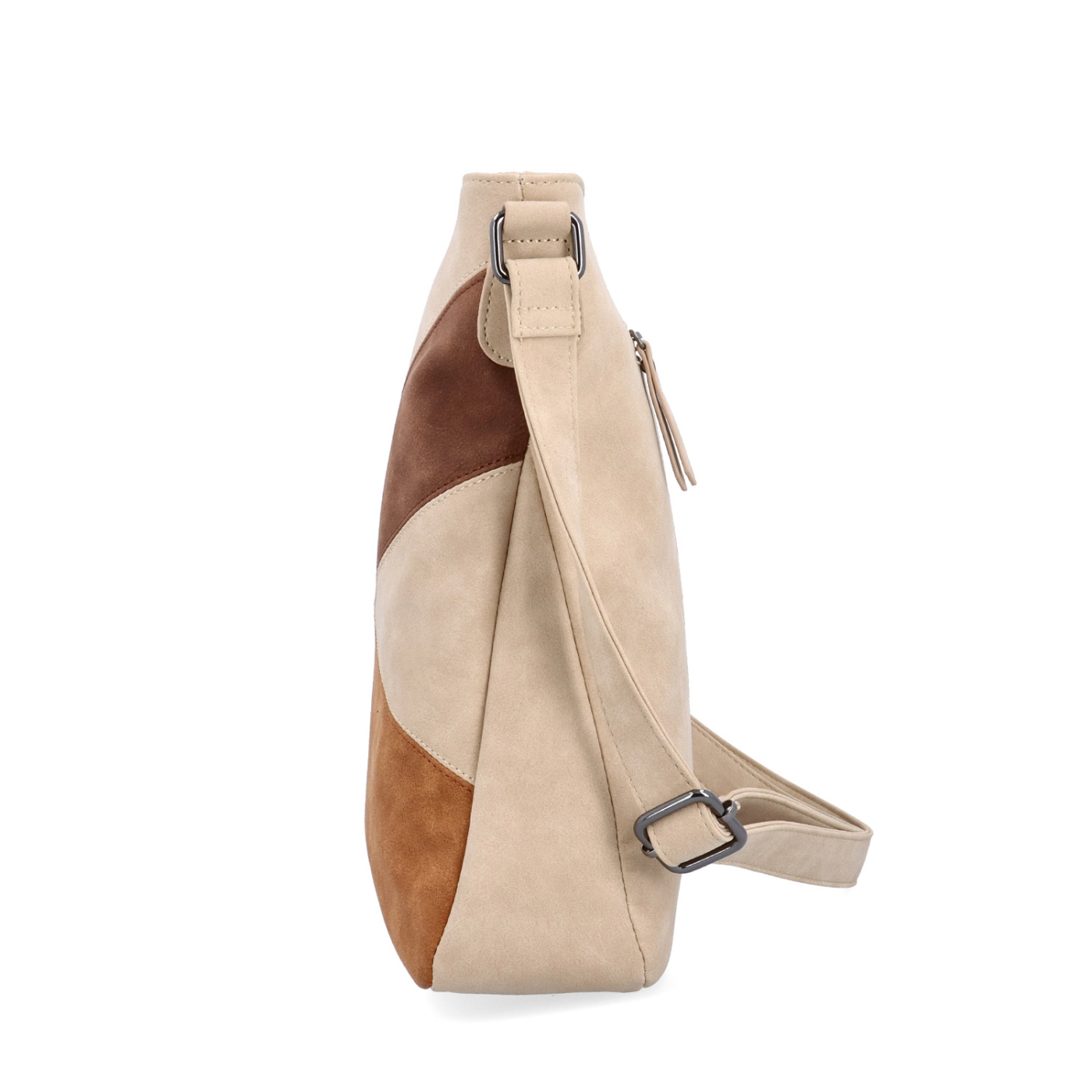 Crossbody kableka s originálnym dizajnom Tangerin materiál syntetická koža zapínanie na zips farba béžová veľkosť stredná 1118 BE Z boku