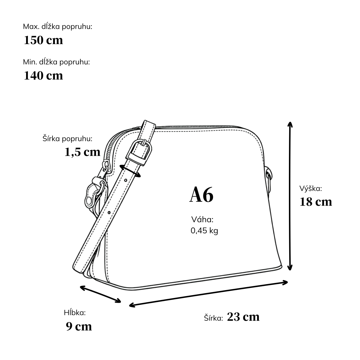 Minimalistická kožená crossbody kabelka na každý deň Noelia Bolger materiál kože zapínanie na zips farba červená veľkosť malá NB 0116 TCV Rozmery