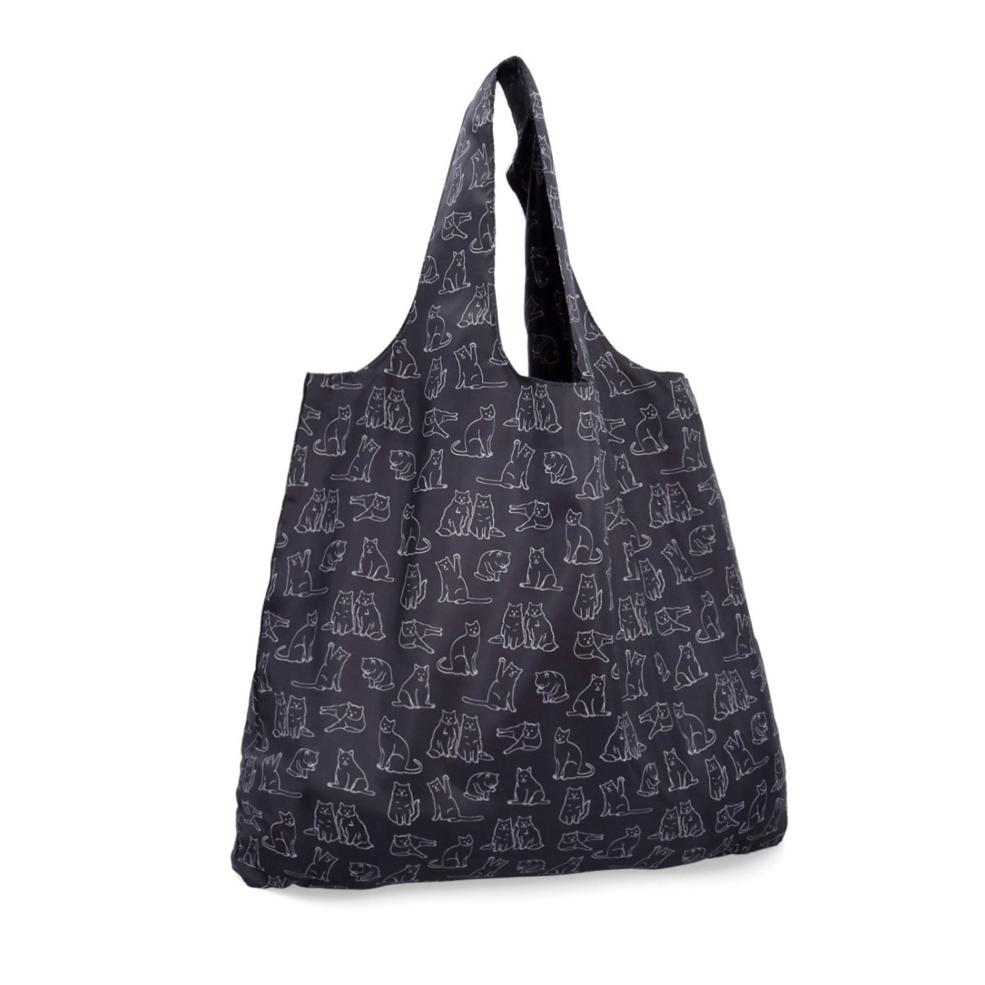 Kvalitná priestranná nákupná taška Shop and Go materiál nylon farba čierna veľkosť veľká 0023 N