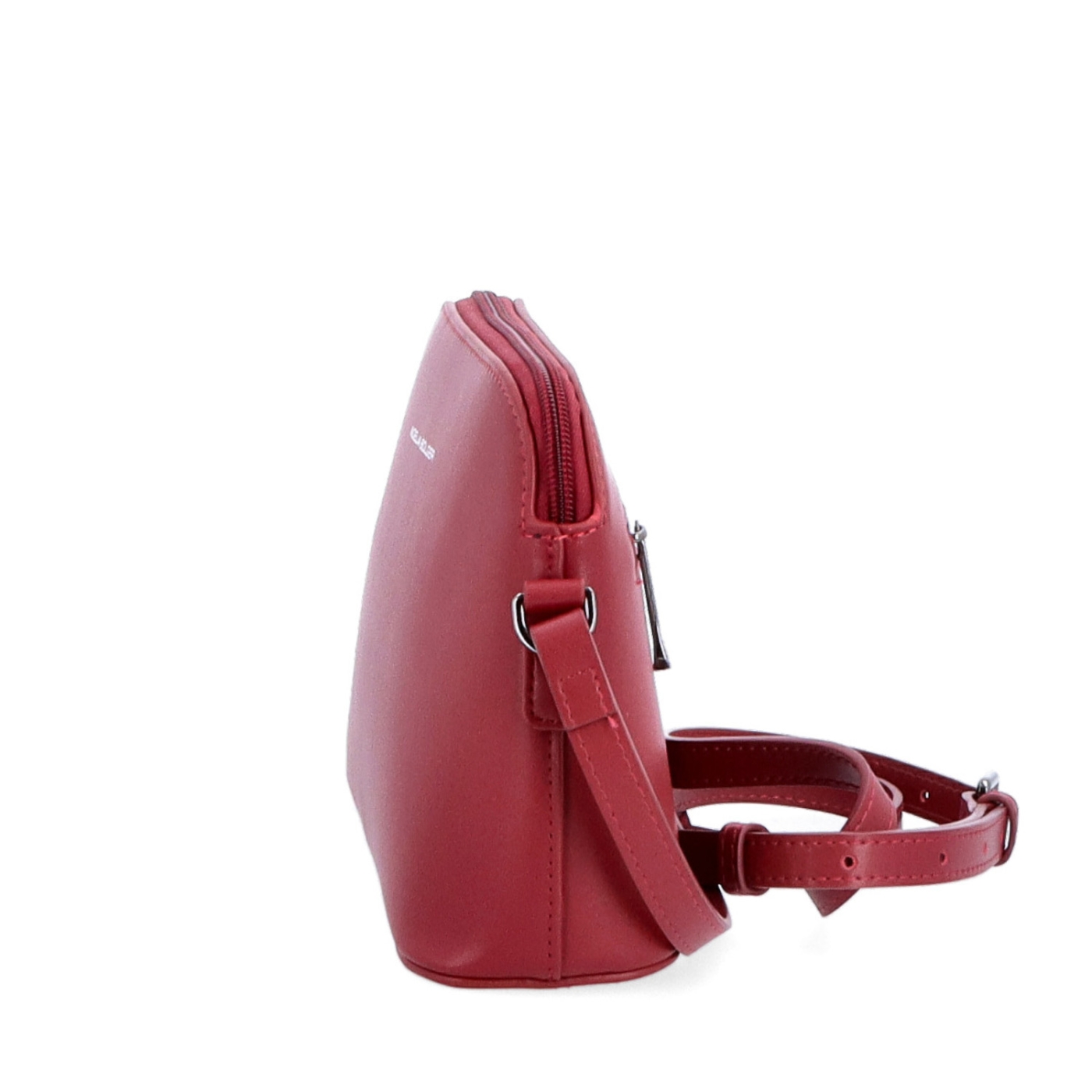 Kožená crossbody kabelka Noelia Bolger Noelia Bolger materiál kože zapínanie na zips farba vínová veľkosť malá NB 0096 BO Z boku
