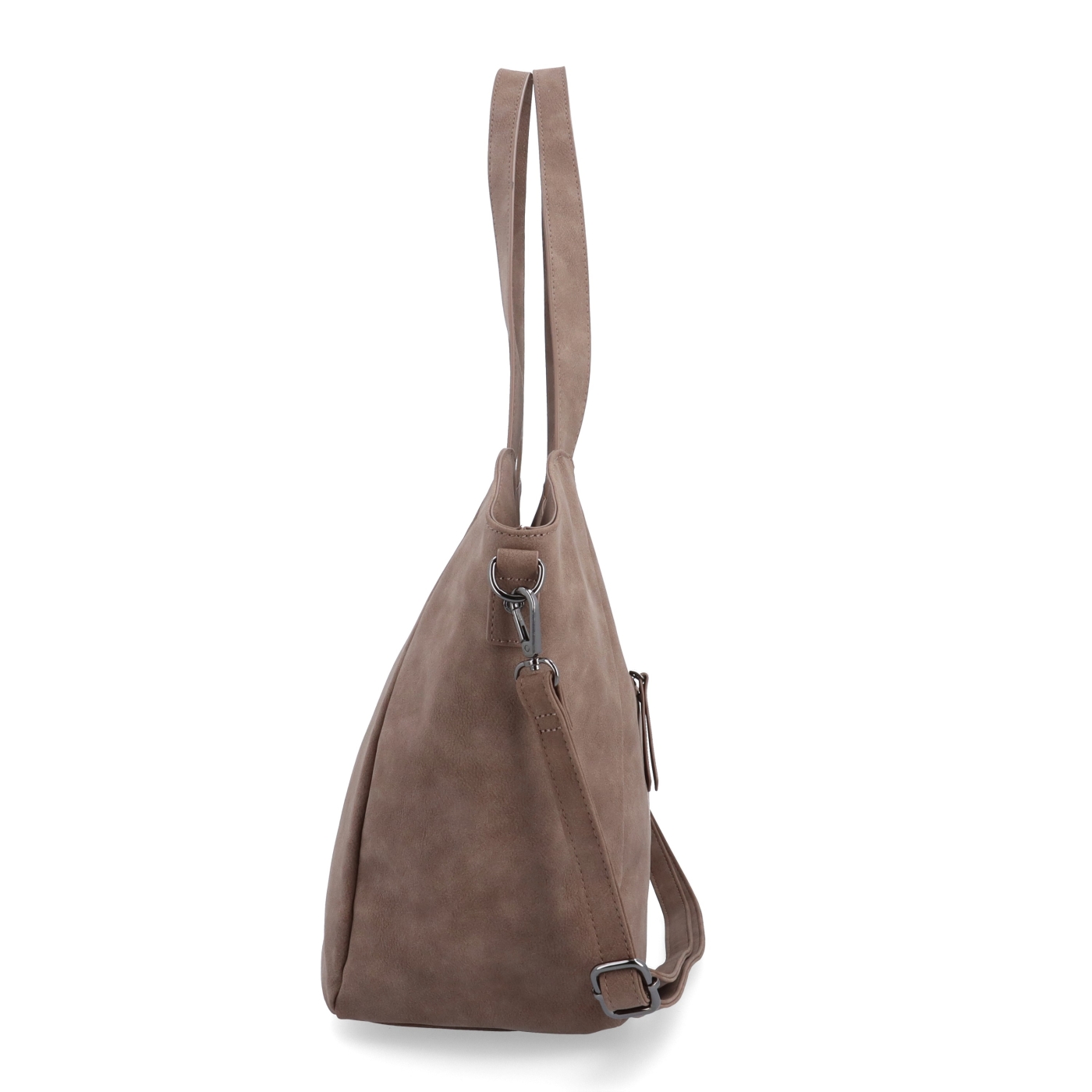 Veľká kabelka na rameno s crossbody popruhom Tangerin materiál syntetická koža zapínanie na zips farba hnedá veľkosť veľká 1120 H Z boku