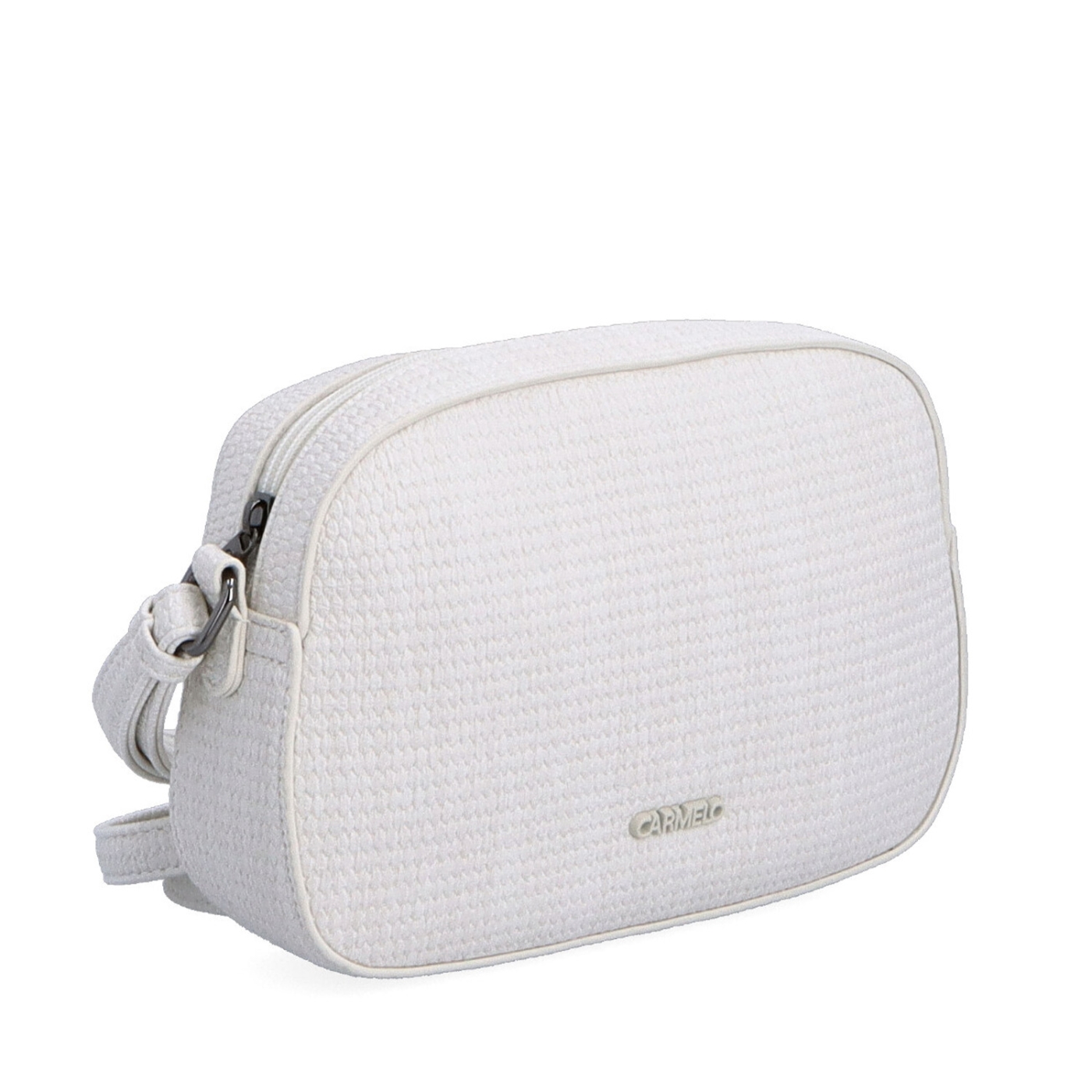 Malá crossbody kabelka s decentným vzorom