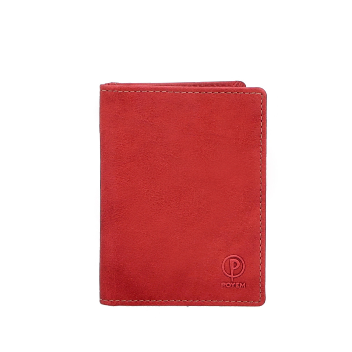 Kvalitné kožené puzdro Poyem Poyem materiál kože zapínanie Bez zapínania farba červená veľkosť malá 5229 Poyem CV