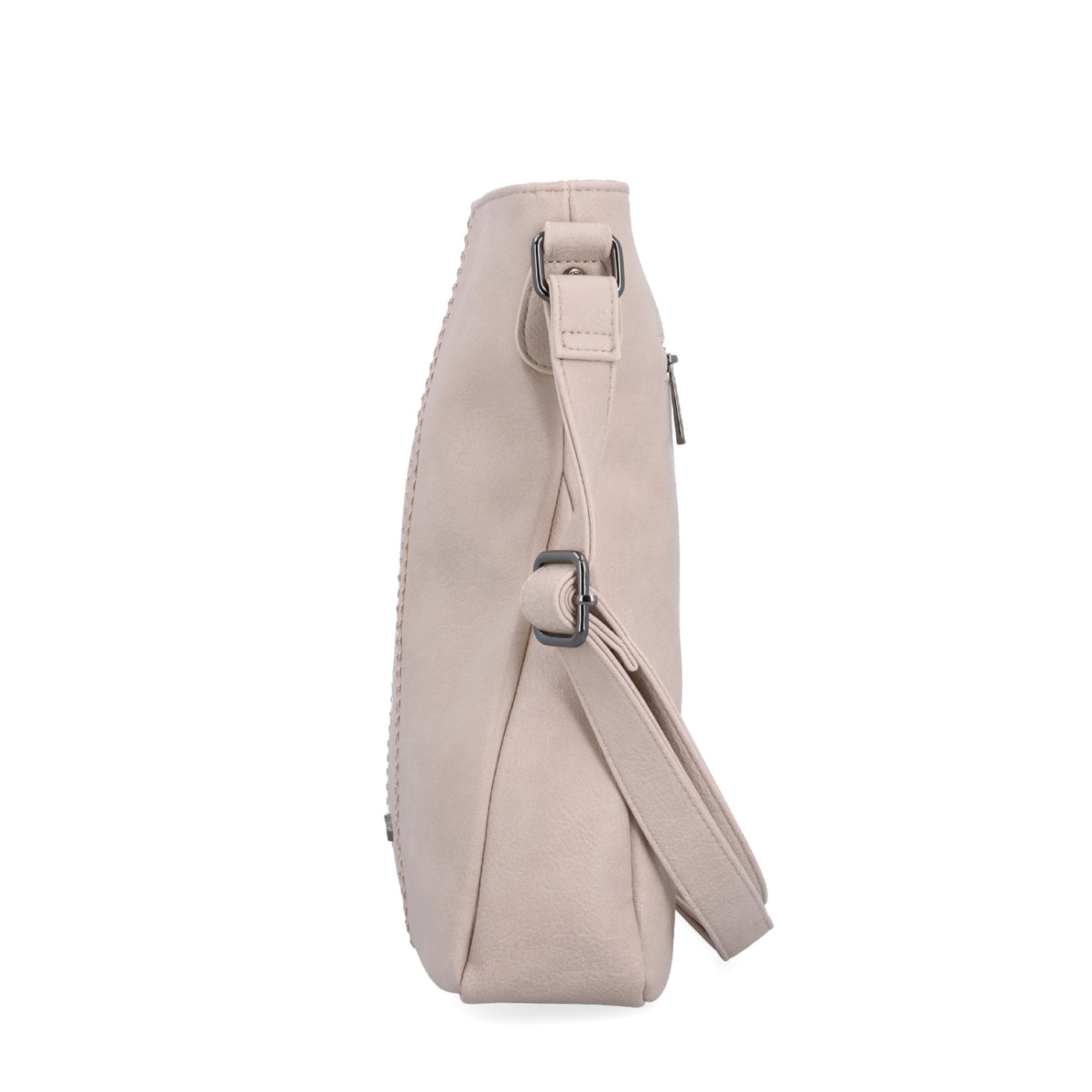 Crossbody kabelka s prešívaním Tangerin materiál syntetická koža zapínanie na zips farba ružová veľkosť stredná 8004 LI Z boku