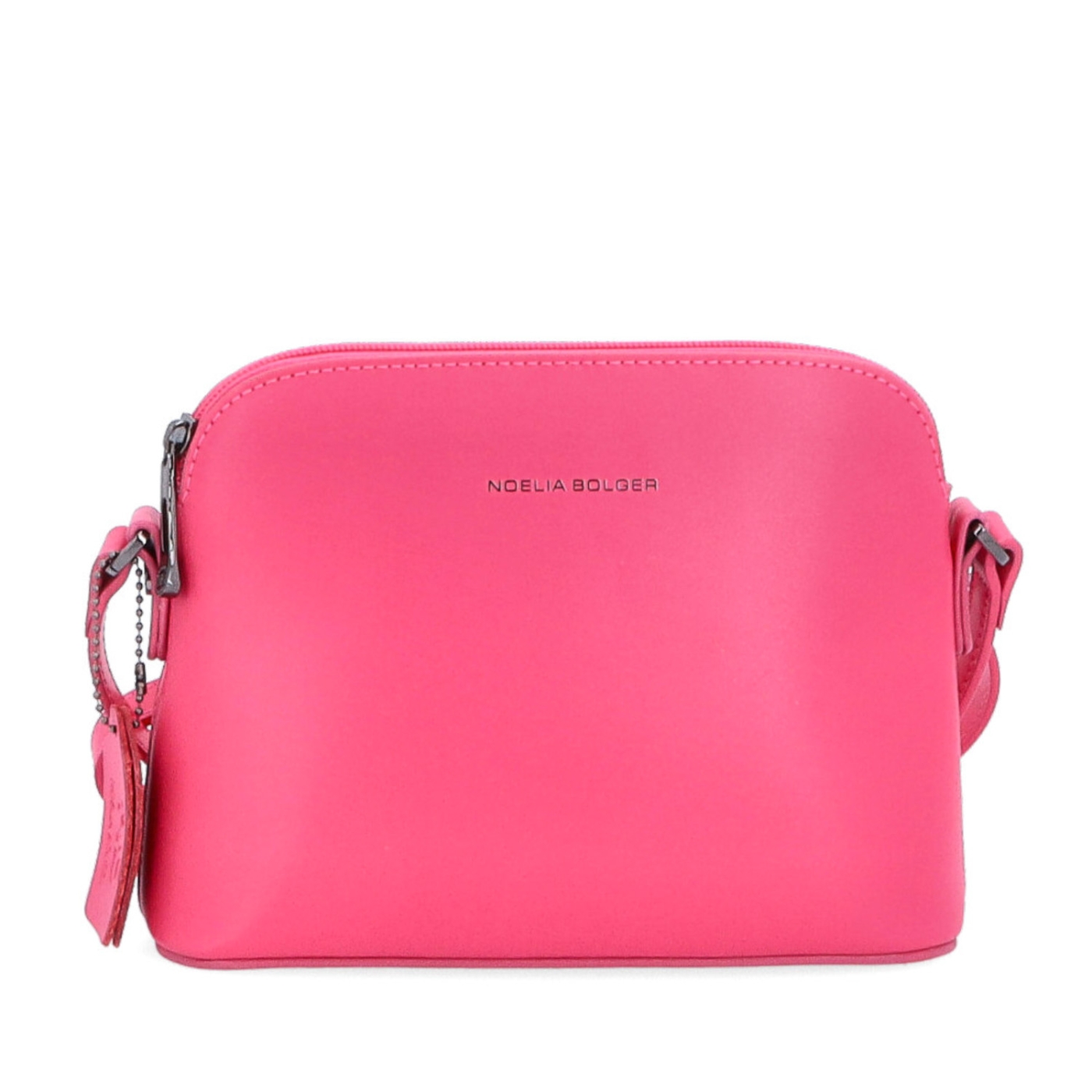 Kožená crossbody kabelka Noelia Bolger Noelia Bolger materiál kože zapínanie na zips farba ružová veľkosť malá NB 0096 F Spredu