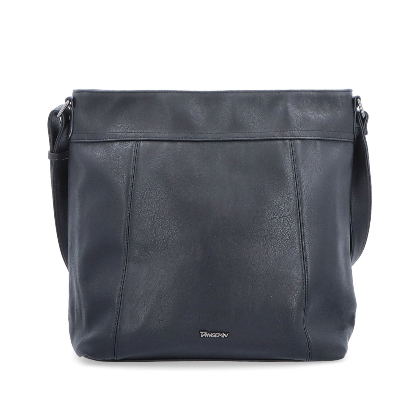 Veľká crossbody kabelka na formát A4 Tangerin materiál syntetická koža zapínanie na zips farba čierna veľkosť veľká 8037 C Spredu
