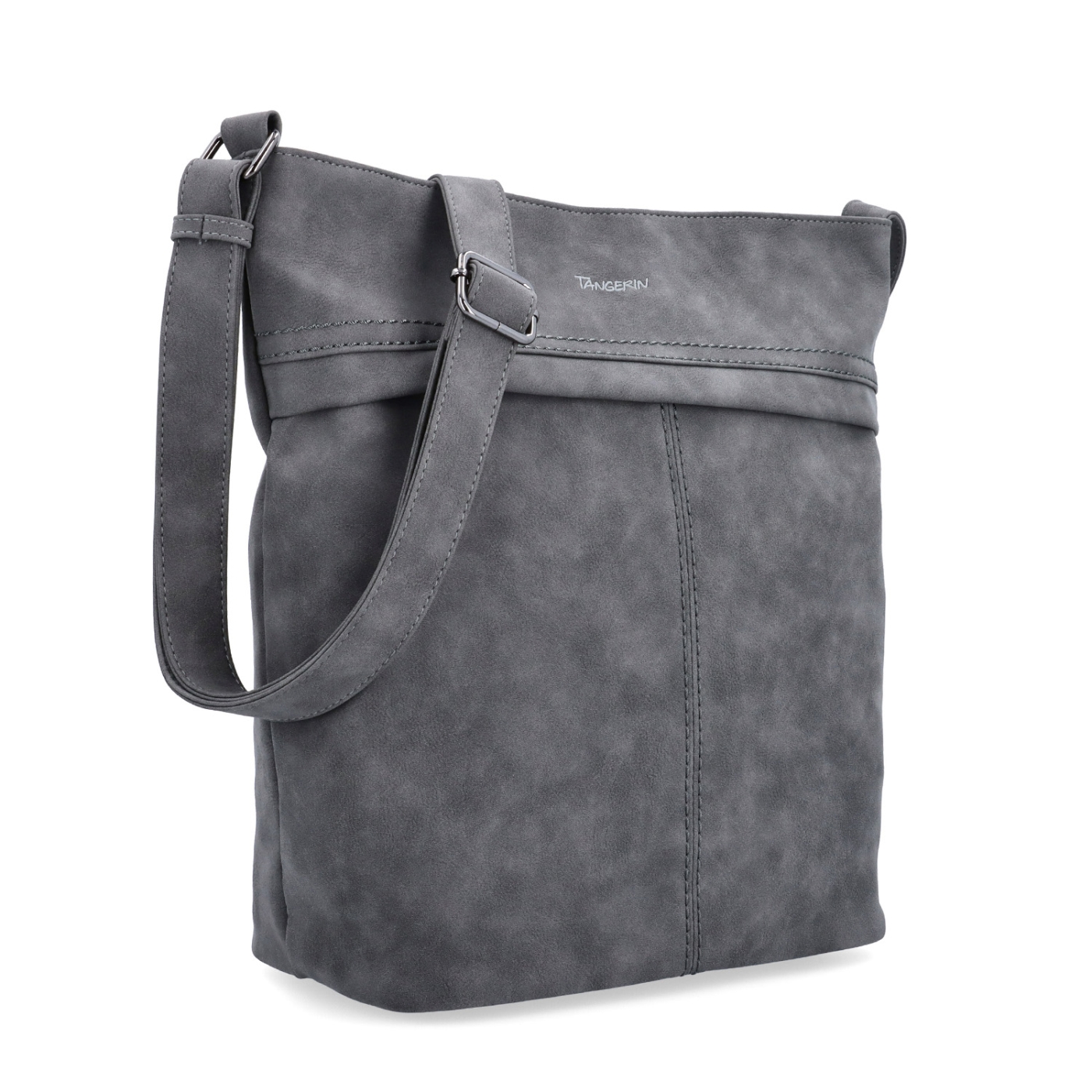 Praktická crossbody taška zo syntetického materiálu Tangerin materiál syntetická koža zapínanie na zips farba sivá veľkosť veľká 1108 ANT