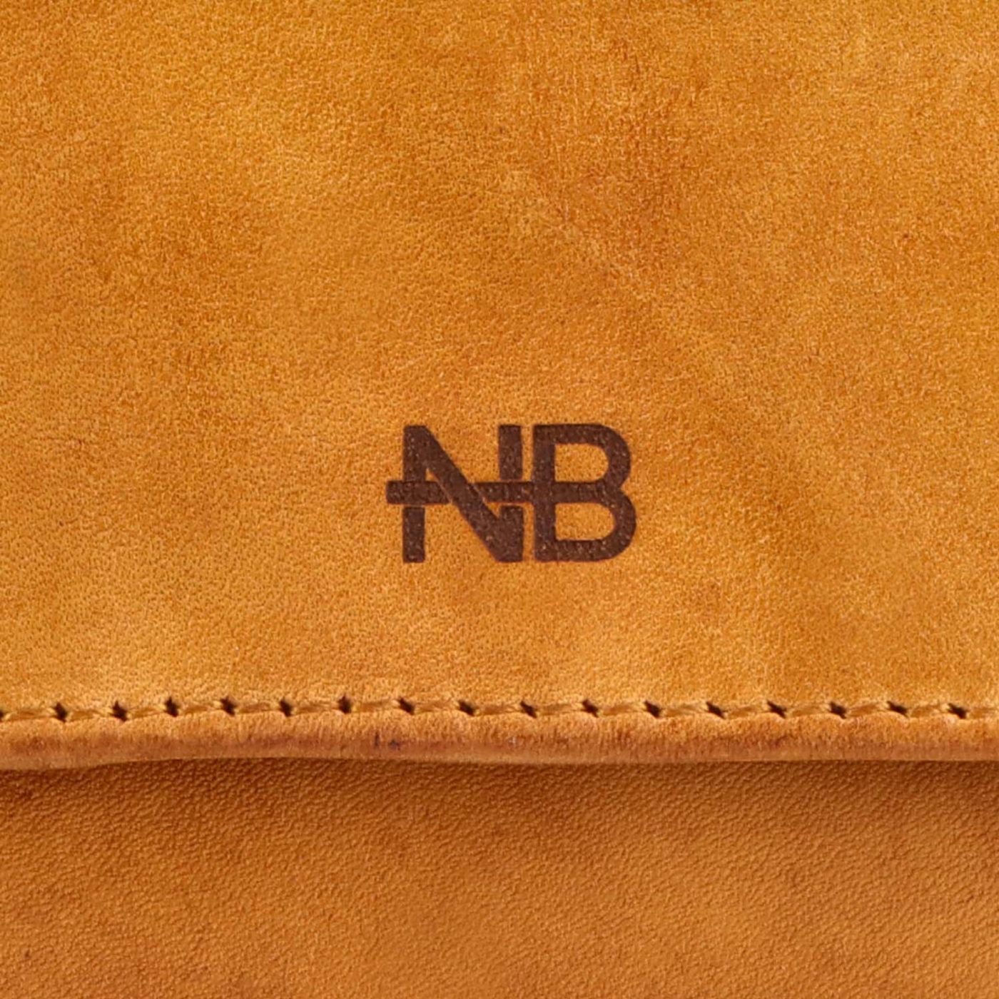 Malá kožená peňaženka pre mužov aj ženy Noelia Bolger materiál kože farba žltá veľkosť malá 5135 NB ZLU Logo