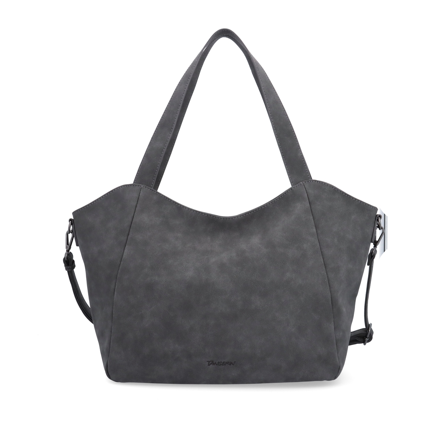 Veľká kabelka na rameno s crossbody popruhom Tangerin materiál syntetická koža zapínanie na zips farba sivá veľkosť veľká 1120 ANT Spredu