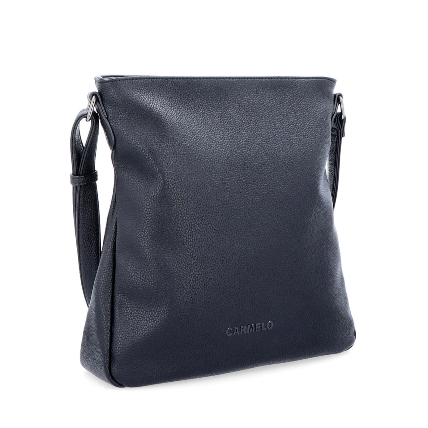Dizajnová crossbody kabelka Carmelo materiál syntetická koža zapínanie na zips farba čierna veľkosť stredná 4271 C