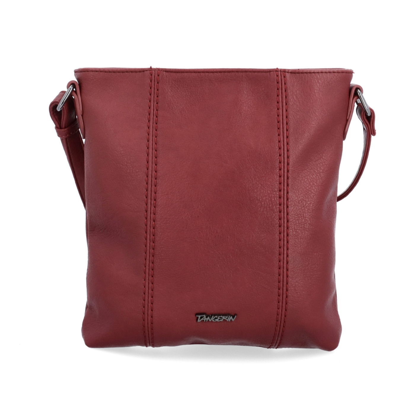 Malá športová crossbody kabelka Tangerin materiál syntetická koža zapínanie na zips farba vínová veľkosť malá 8011 BO Spredu
