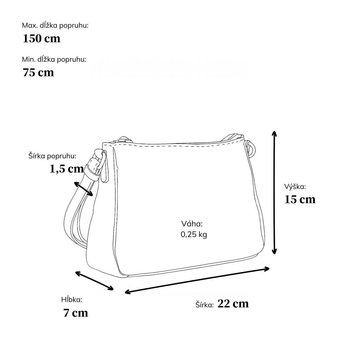 Elegantná malá crossbody kabelka Carmelo materiál syntetická koža zapínanie na zips farba hnedá veľkosť malá 4666 TH Rozmery