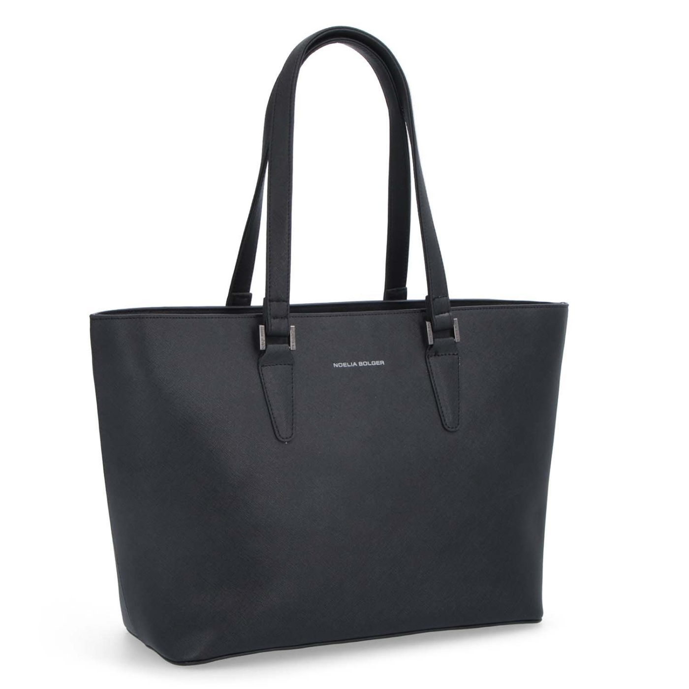 Shopperka z kože saffiano Noelia Bolger materiál kože farba čierna veľkosť veľká NB 0030 C