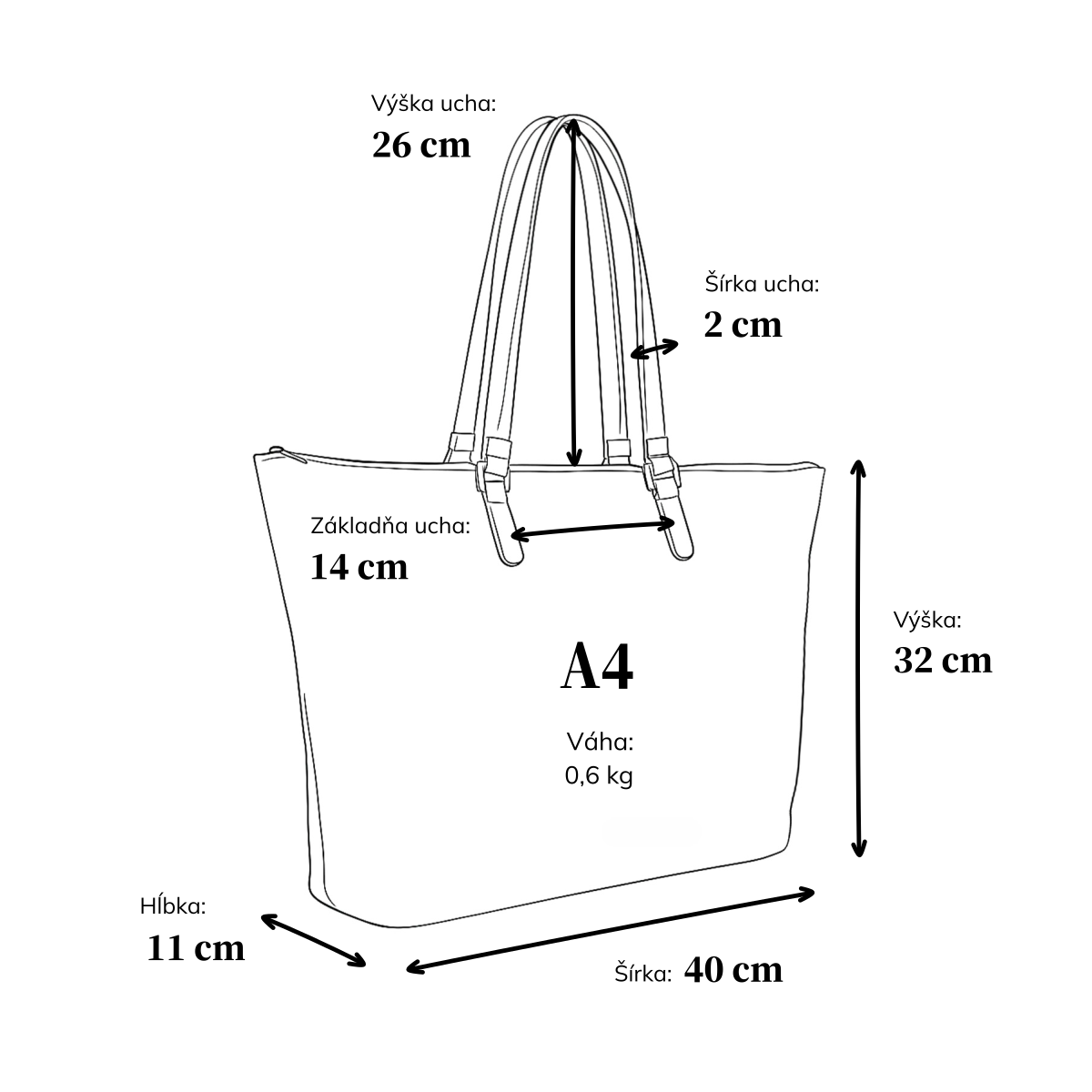 Dizajnová biznis taška cez rameno Carmelo materiál nylon zapínanie na zips farba čierna veľkosť veľká 6610 C Rozmery