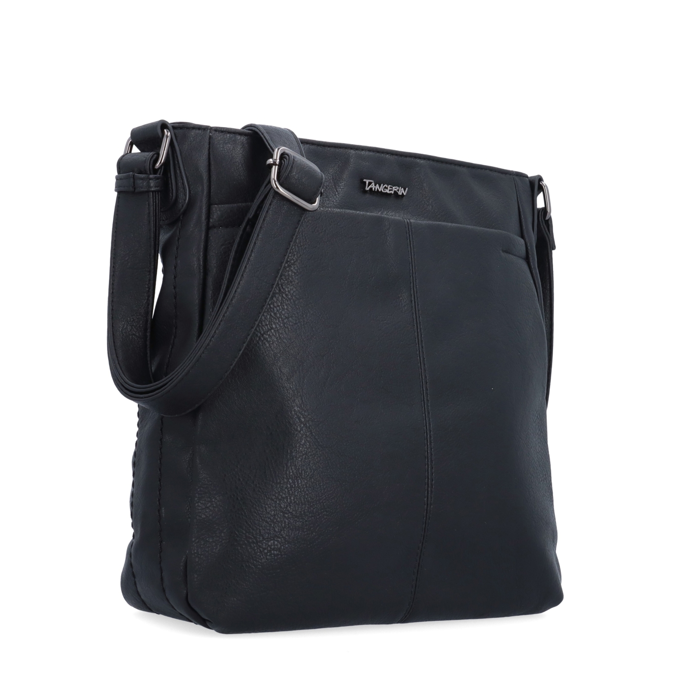 Crossbody kabelka s nastaviteľným popruhom Tangerin materiál syntetická koža zapínanie na zips farba čierna veľkosť stredná 8049 C
