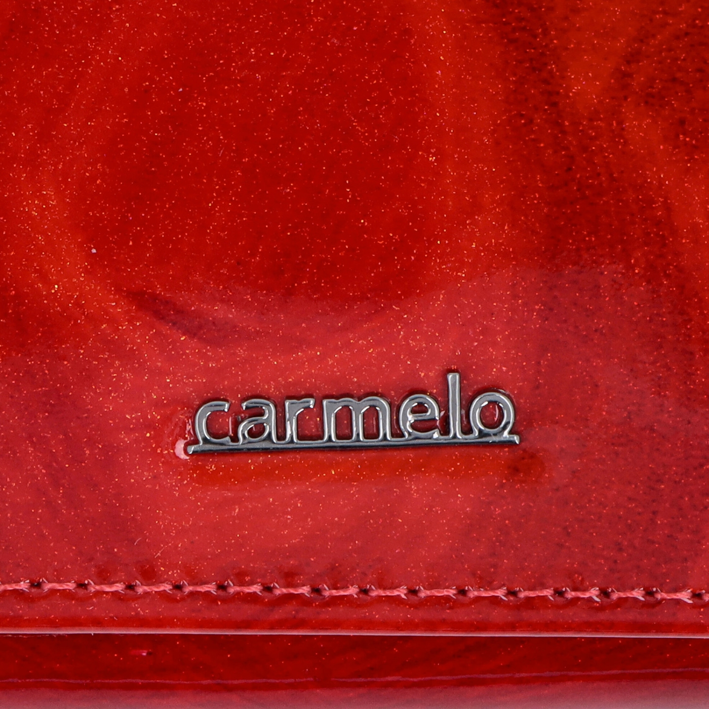Malá kožená peňaženka Carmelo materiál kože zapínanie na cvok farba červená veľkosť malá 2105 P CV Logo