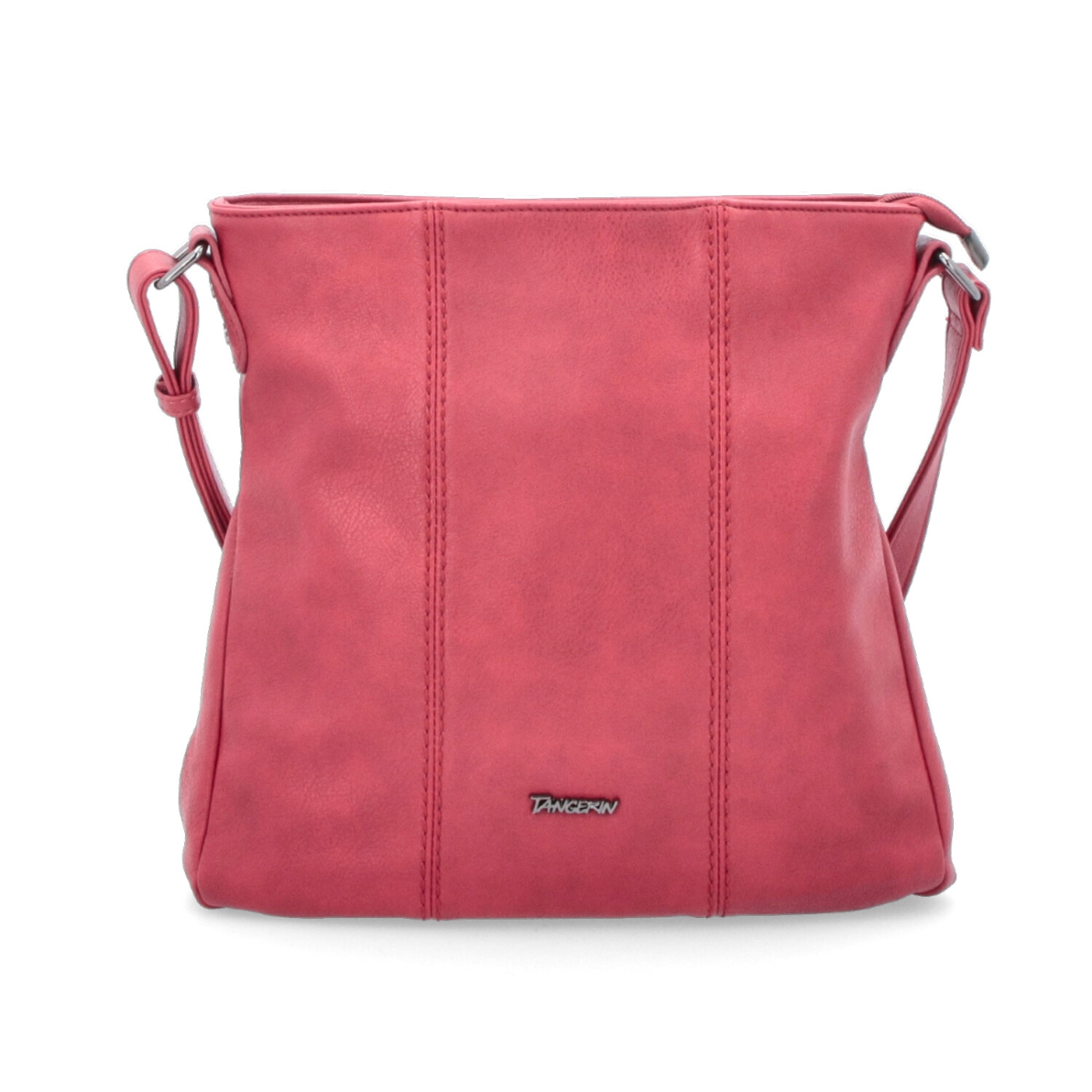 Crossbody kabelka s prešívaním Tangerin materiál syntetická koža zapínanie na zips farba červená veľkosť stredná 8004 CV Spredu