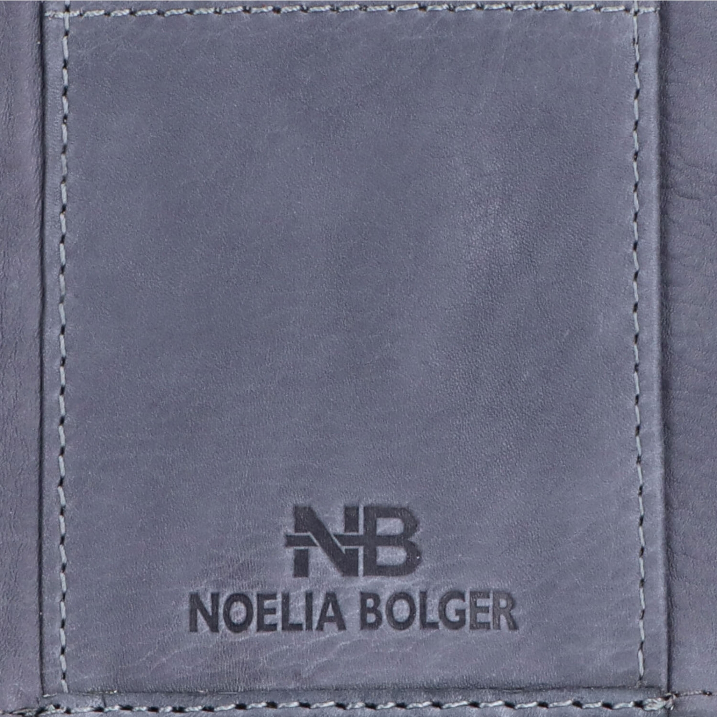 Kožená peňaženka s praktickým vreckom na zips Noelia Bolger materiál kože zapínanie na cvok farba modrá veľkosť malá 5132 NB JE Logo