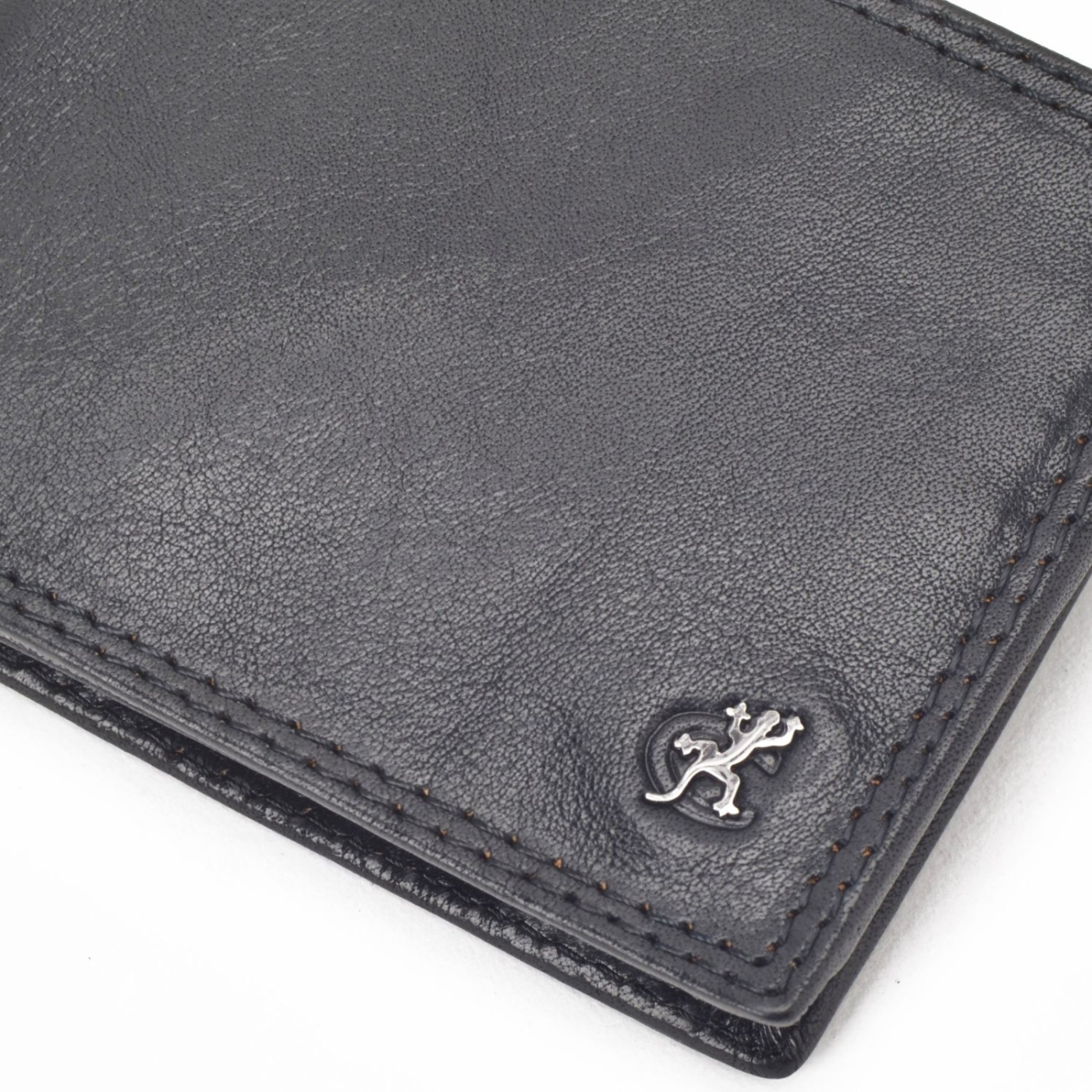 Kožená peňaženka na šírku Cosset materiál kože zapínanie Bez zapínania farba čierna veľkosť malá 4503 Komodo C Logo