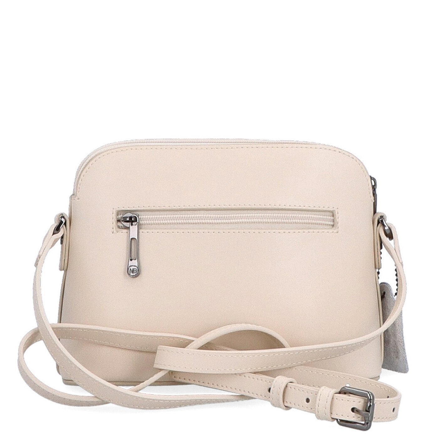 Kožená crossbody kabelka Noelia Bolger Noelia Bolger materiál kože zapínanie na zips farba béžová veľkosť malá NB 0096 BE Zozadu