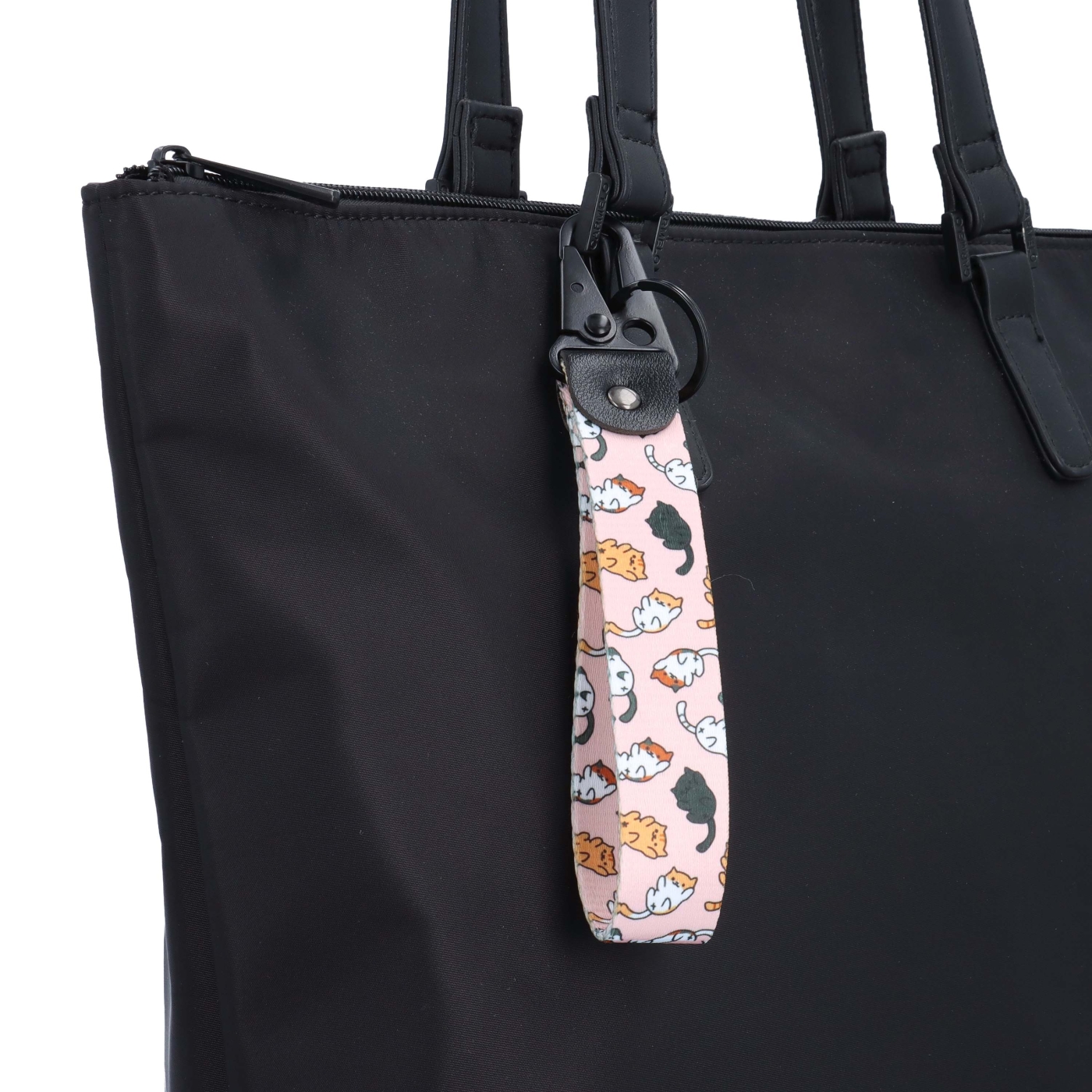 Textilný prívesok na kabelku s mačičkami Indee materiál textil farba multicolor D039 - 04