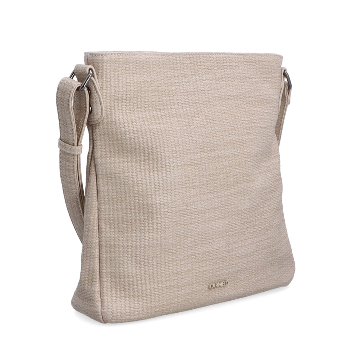 Crossbody kabelka strednej veľkosti Carmelo materiál syntetická koža zapínanie na zips farba béžová veľkosť stredná 4305 BE