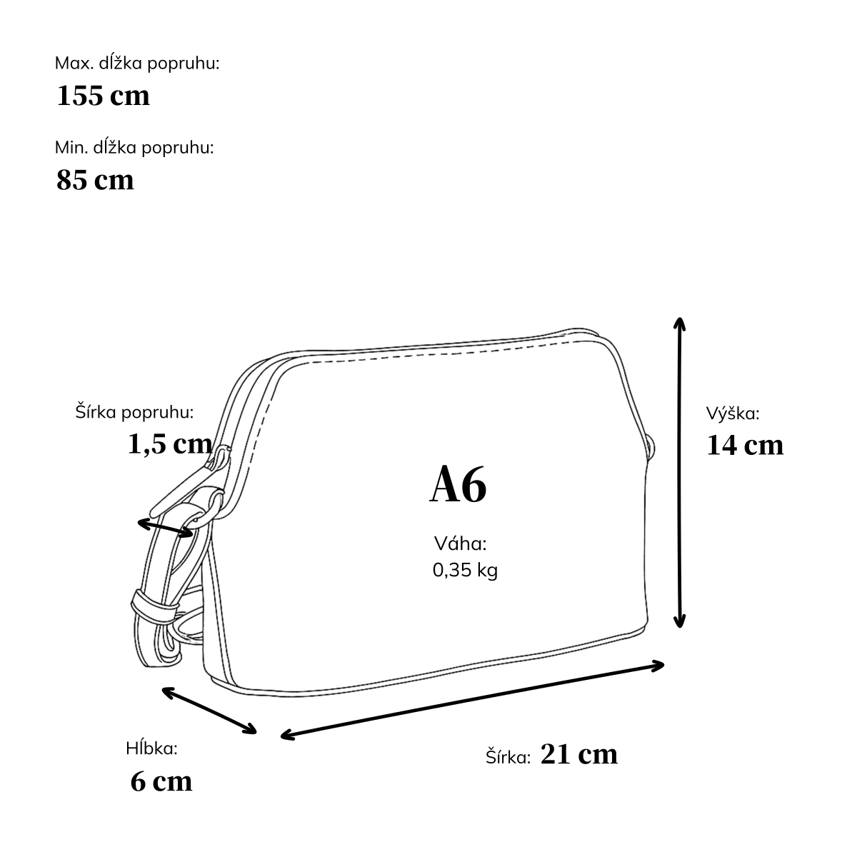 Jemná, minimalistická crossbody kabelka Le Sands materiál syntetická koža zapínanie na zips farba béžová veľkosť malá 7718 BE Rozmery