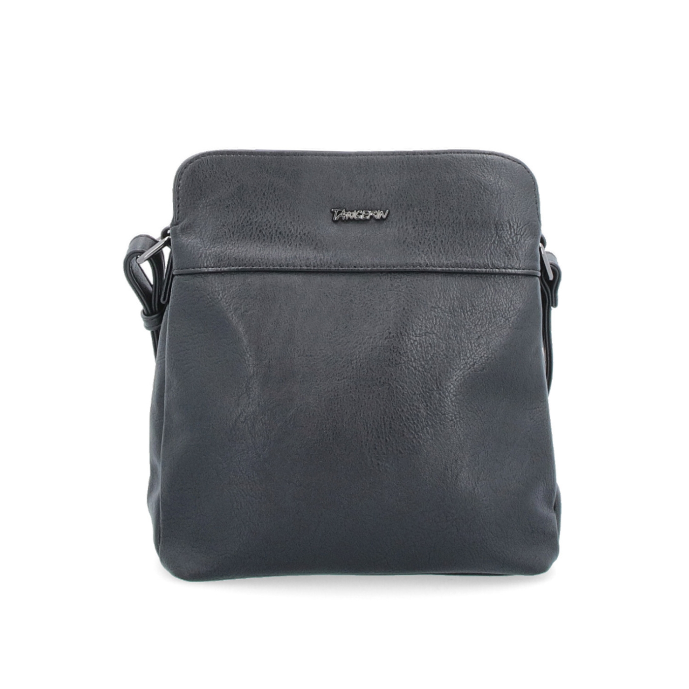 Crossbody kabelka Tangerin materiál syntetická koža zapínanie na zips farba čierna veľkosť malá 8021 C Spredu