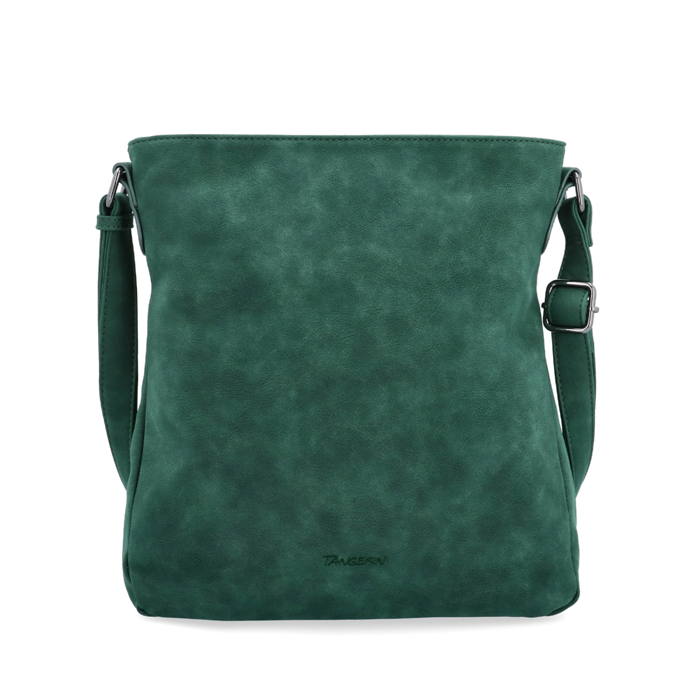 Štýlová crossbody kabelka s čistým dizajnom Tangerin materiál syntetická koža zapínanie na zips farba zelená veľkosť stredná 1101 TZE Spredu