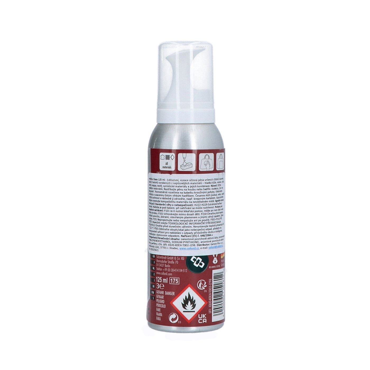 Collonil my Bags Clean pena Collonil materiál nevyplnené farba bez farby veľkosť malá Collonil Clean pena 125 ml