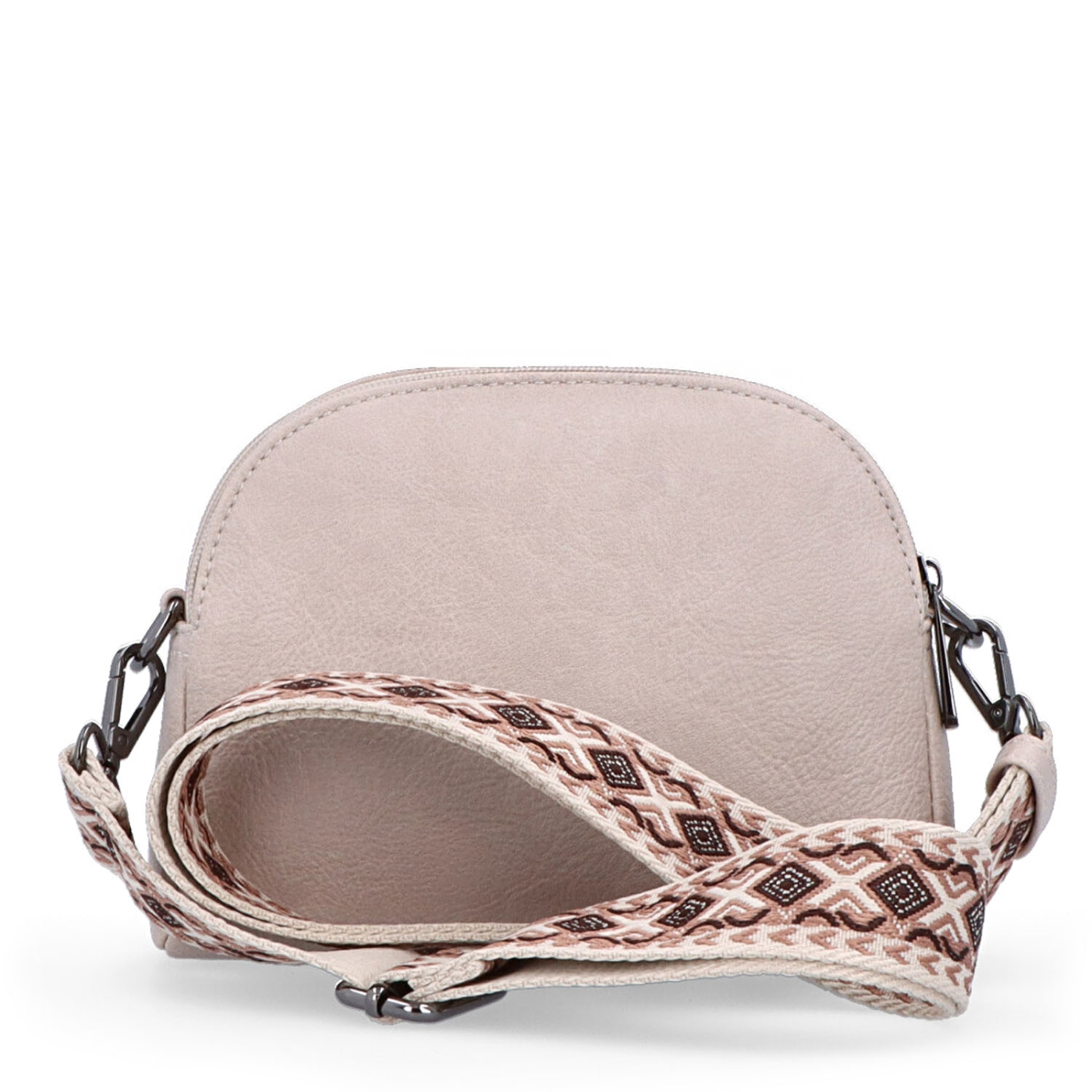 Malá crossbody kabelka s výrazným popruhom Tangerin materiál syntetická koža zapínanie na zips farba ružová veľkosť malá 8044 LI Zozadu