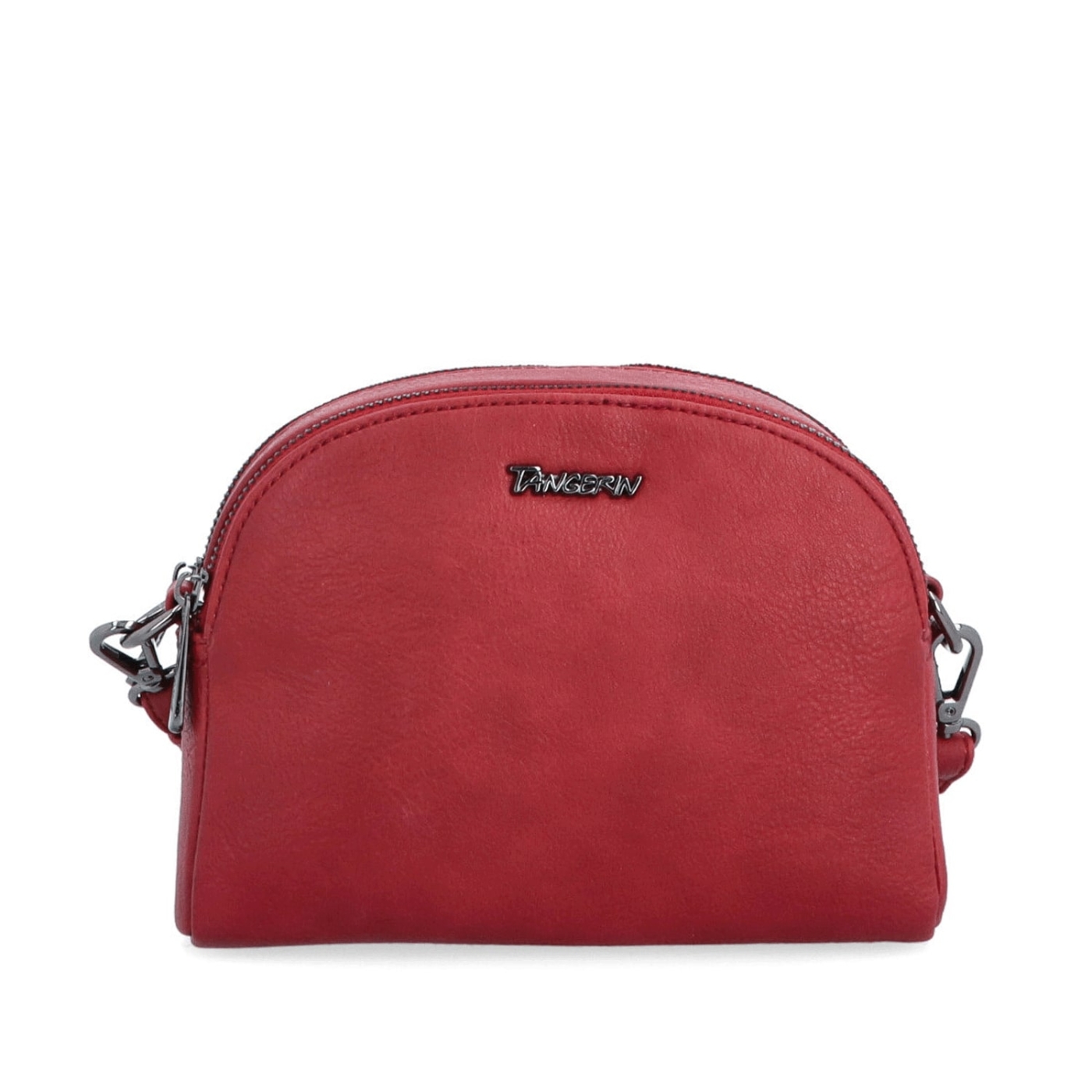 Malá crossbody kabelka s výrazným popruhom Tangerin materiál syntetická koža zapínanie na zips farba červená veľkosť malá 8044 CV Spredu