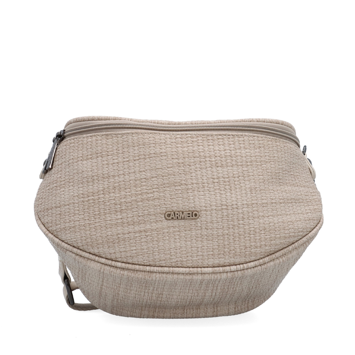 Mestská ľadvinka na pohodlné nosenie crossbody Carmelo materiál syntetická koža zapínanie na zips farba béžová veľkosť malá 4399 BE Spredu