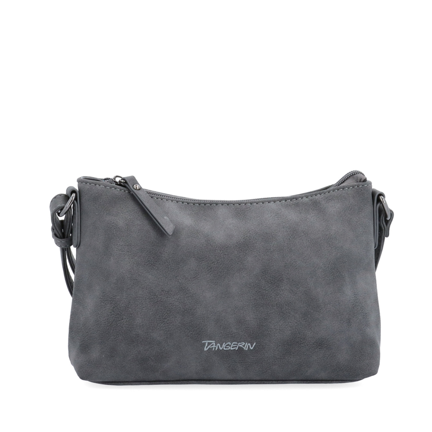Malá elegantná crossbody kabelka Tangerin materiál syntetická koža zapínanie na zips farba sivá veľkosť malá 1109 ANT Spredu