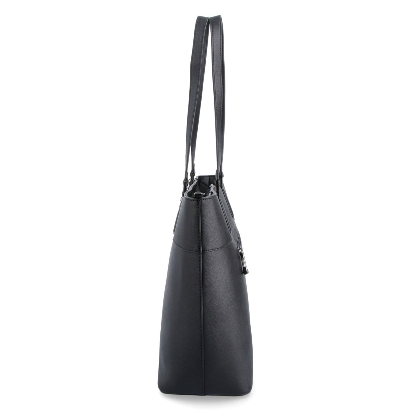 Shopperka z kože saffiano Noelia Bolger materiál kože farba čierna veľkosť veľká NB 0032 C Z boku