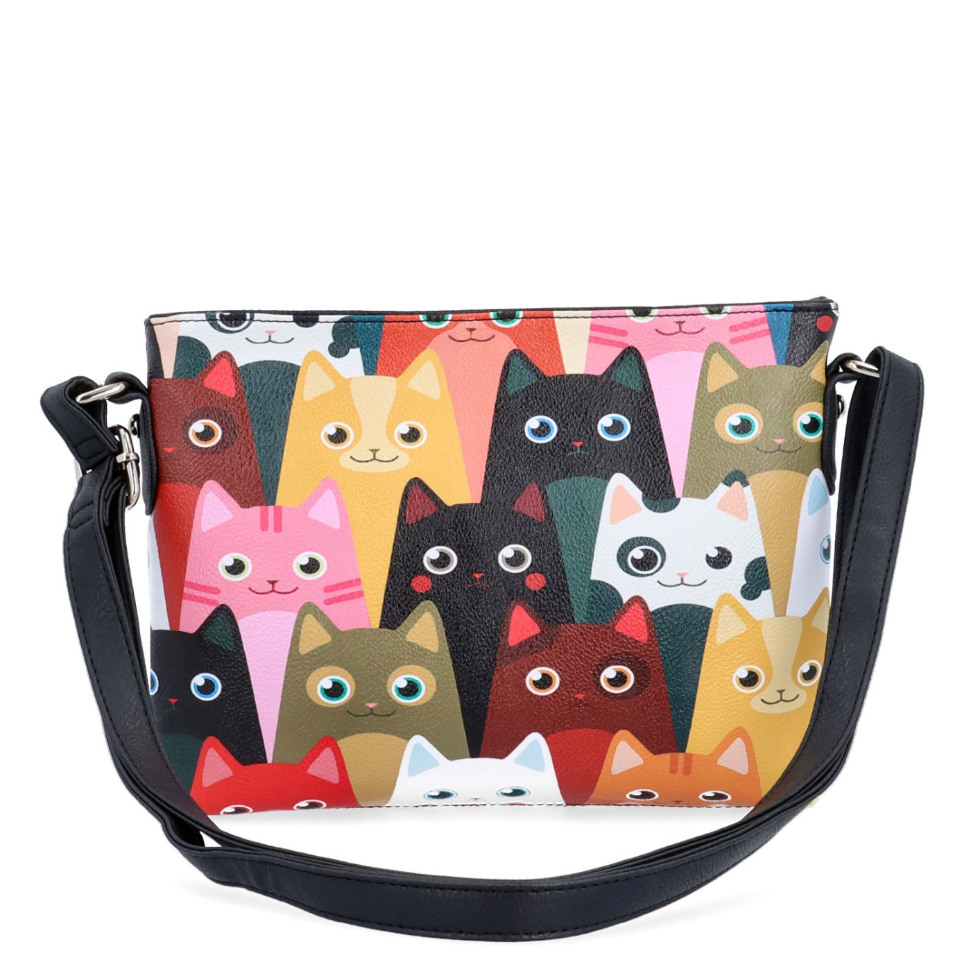 Crossbody kabelka s veselým potiskom Indee materiál syntetická koža zapínanie na zips farba multicolor veľkosť malá 9306 02 C